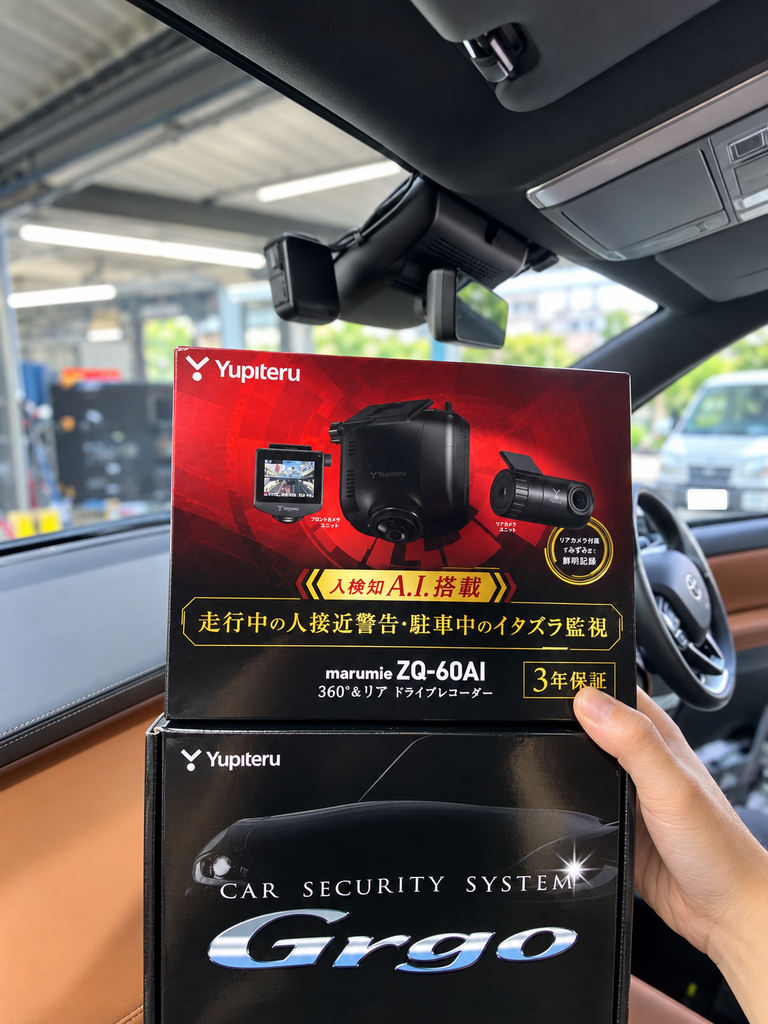 40系ヴェルファイアに取り付けたGrgo ZVTⅡとユピテルZQ-60AI